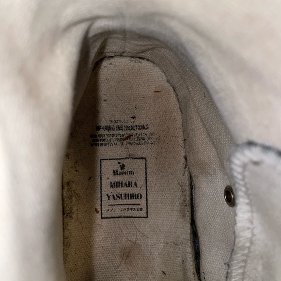 Maison mihara yasuhiro canvas high top